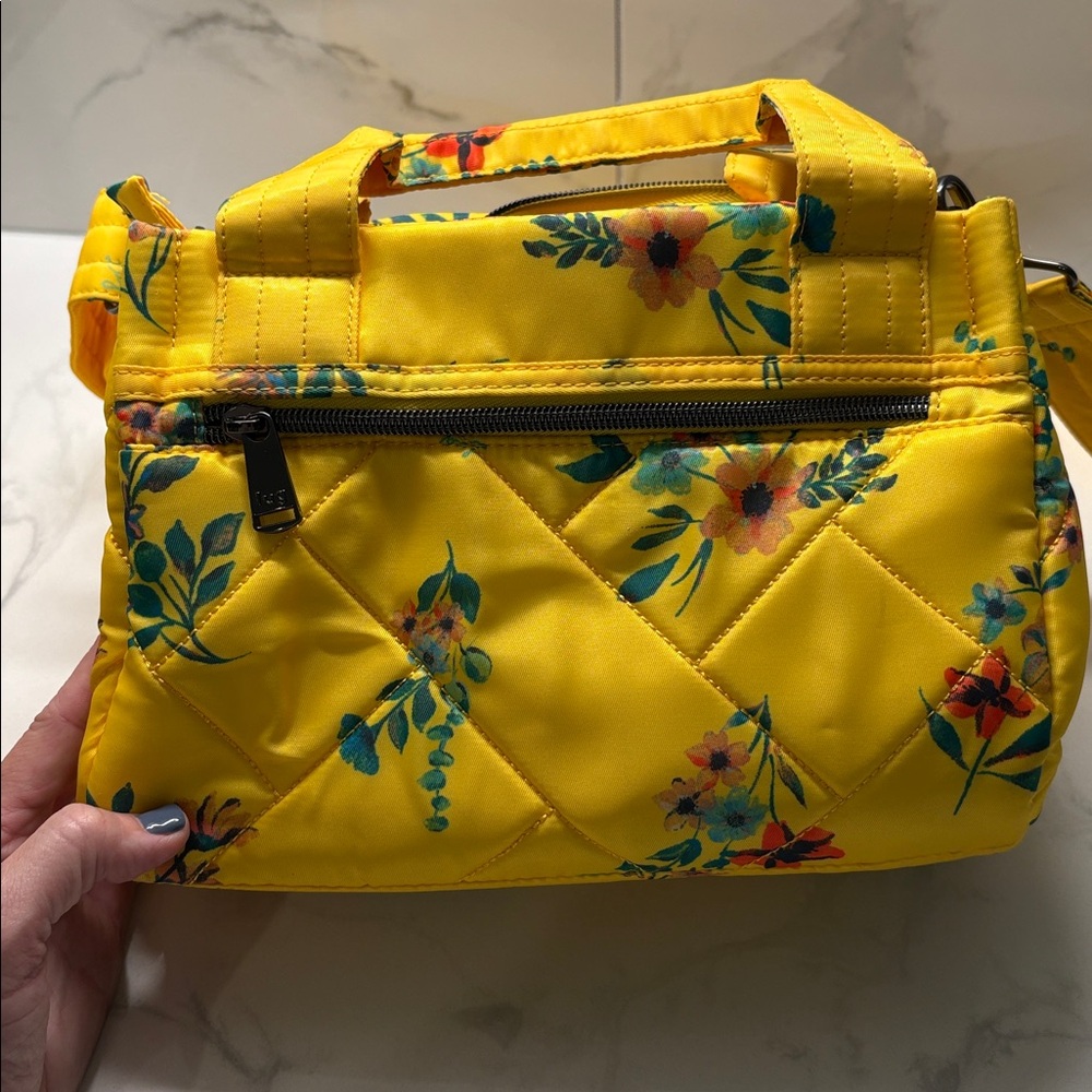 Lug Jitterbug yellow floral purse NWOT - Picture 5 of 7